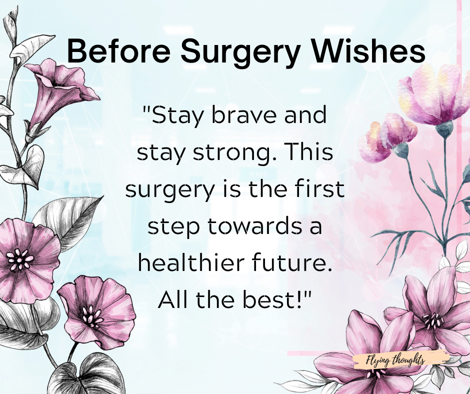 Before Surgery Wishes and prayer