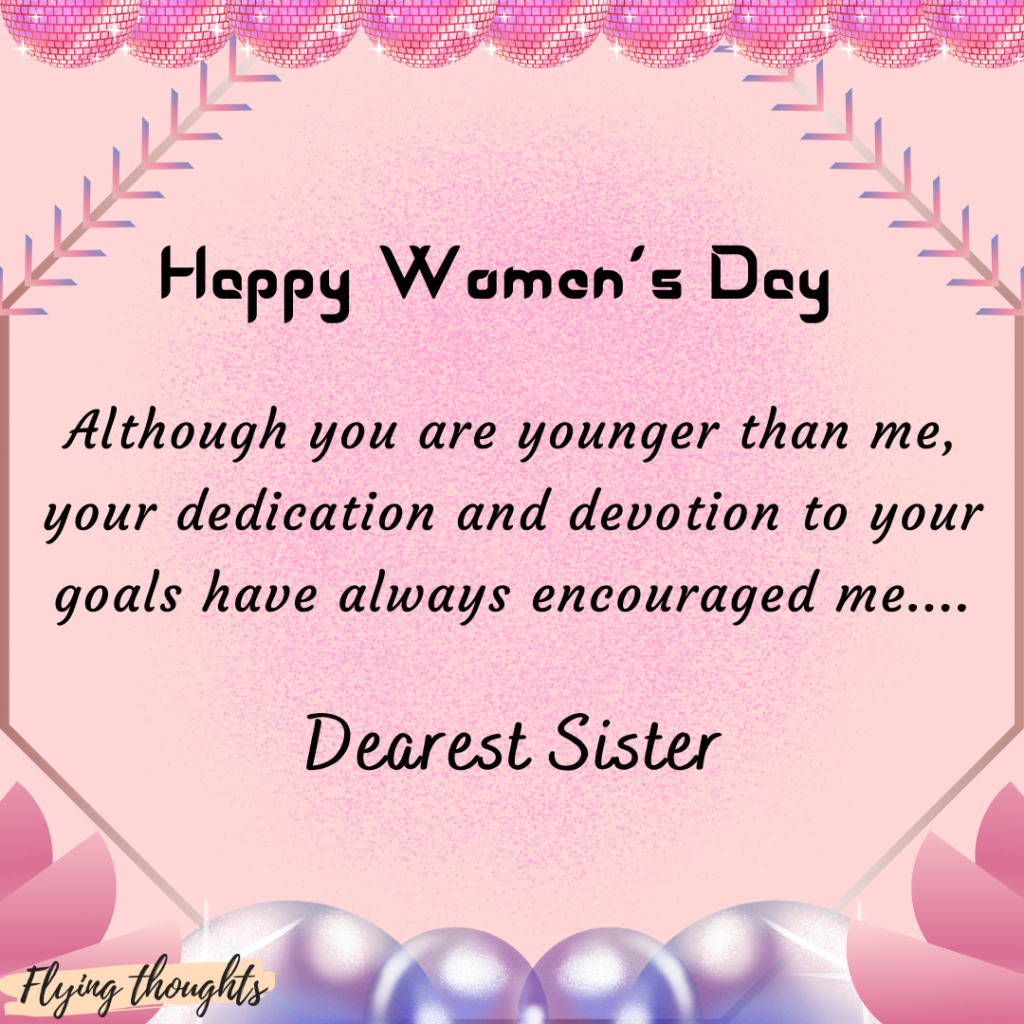 happy women's day wishes for sisters