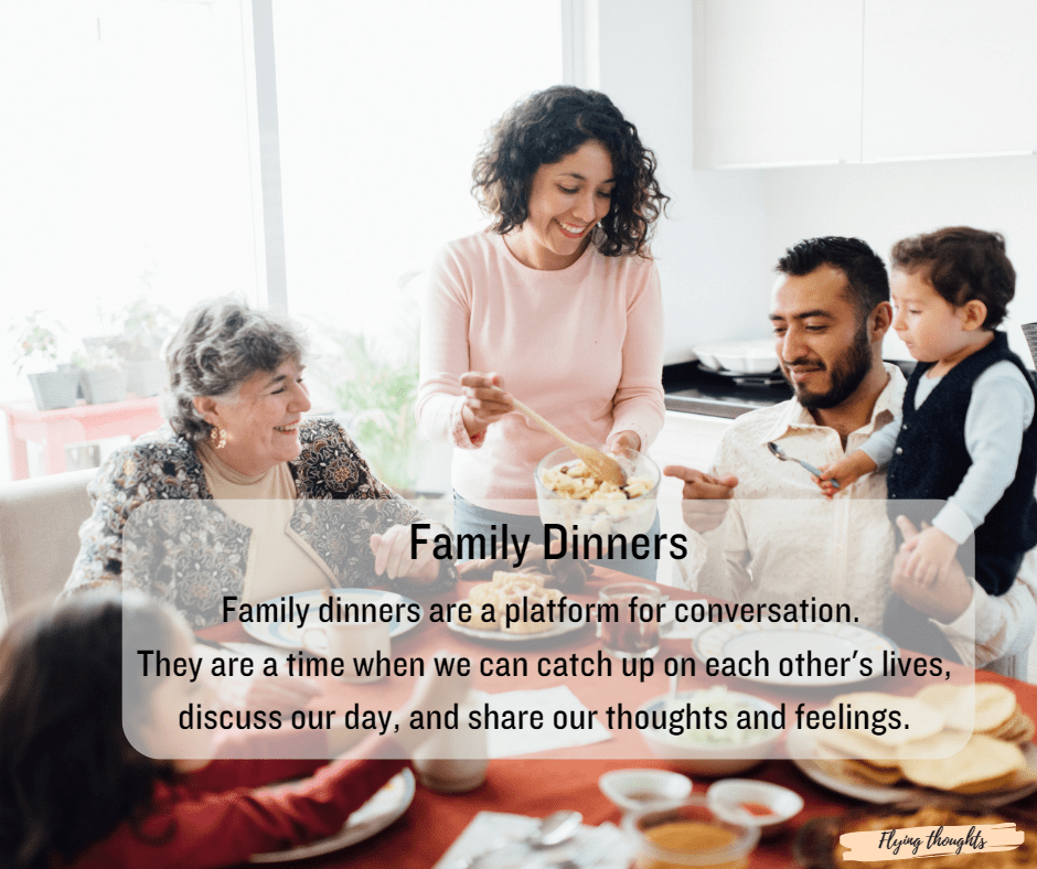 The importance of Family Dinners