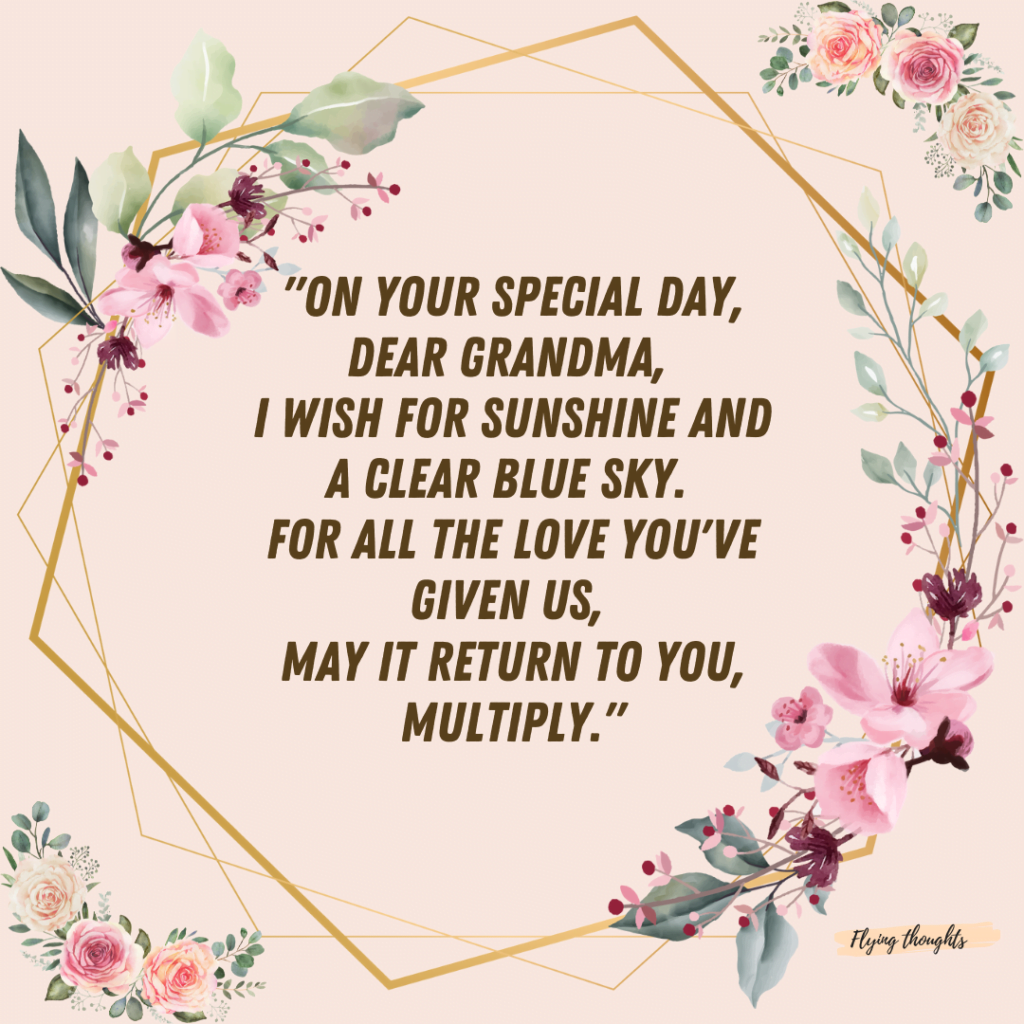 Birthday Poems for Grandma