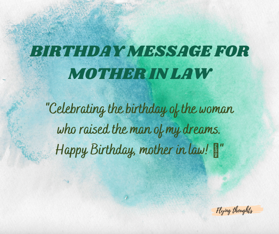Birthday Message for Mother in Law from Daughter in Law