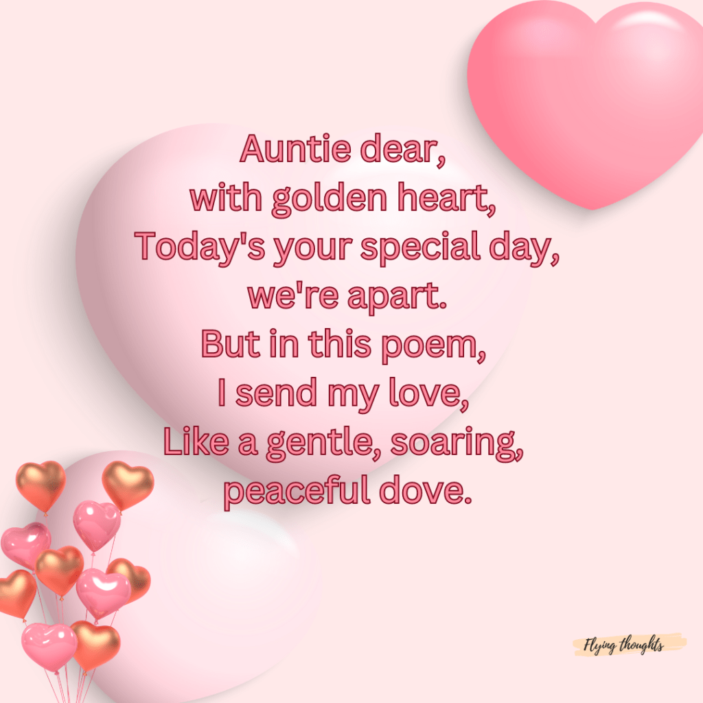 Heart Touching Birthday Poems for Your Aunt