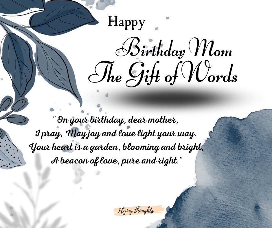 Birthday Poem for Mother: The Gift of Words