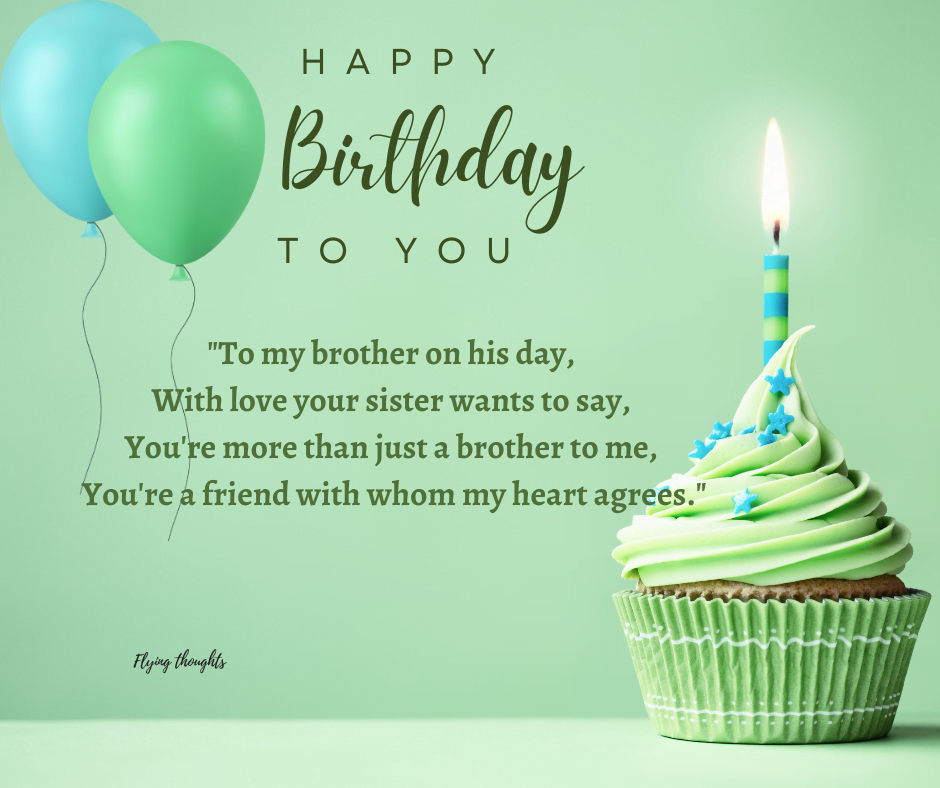 Birthday Poem for Brother from Sister