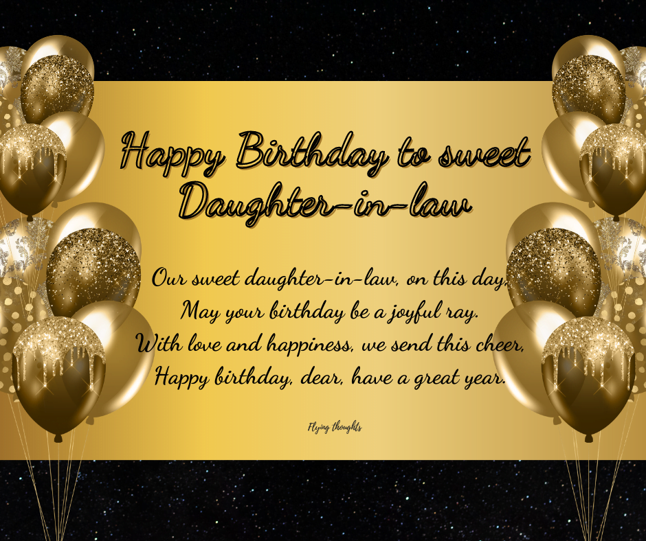 Birthday Wishes to a Daughter in Law: 