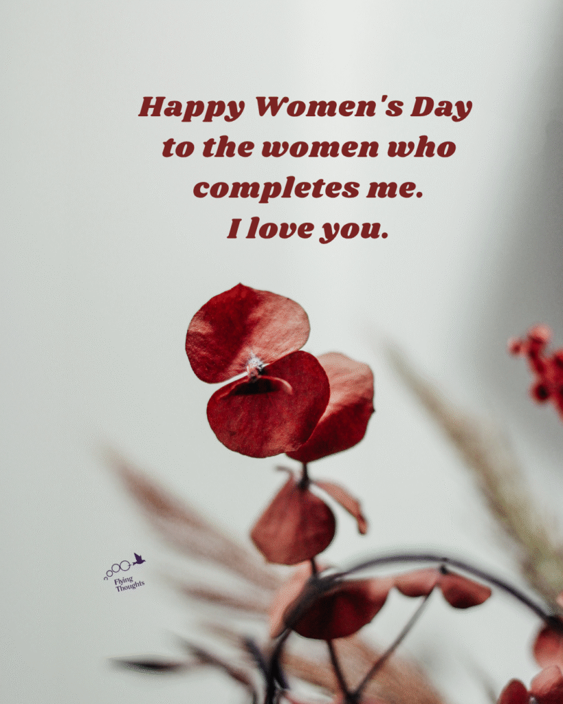happy women's day for your partner